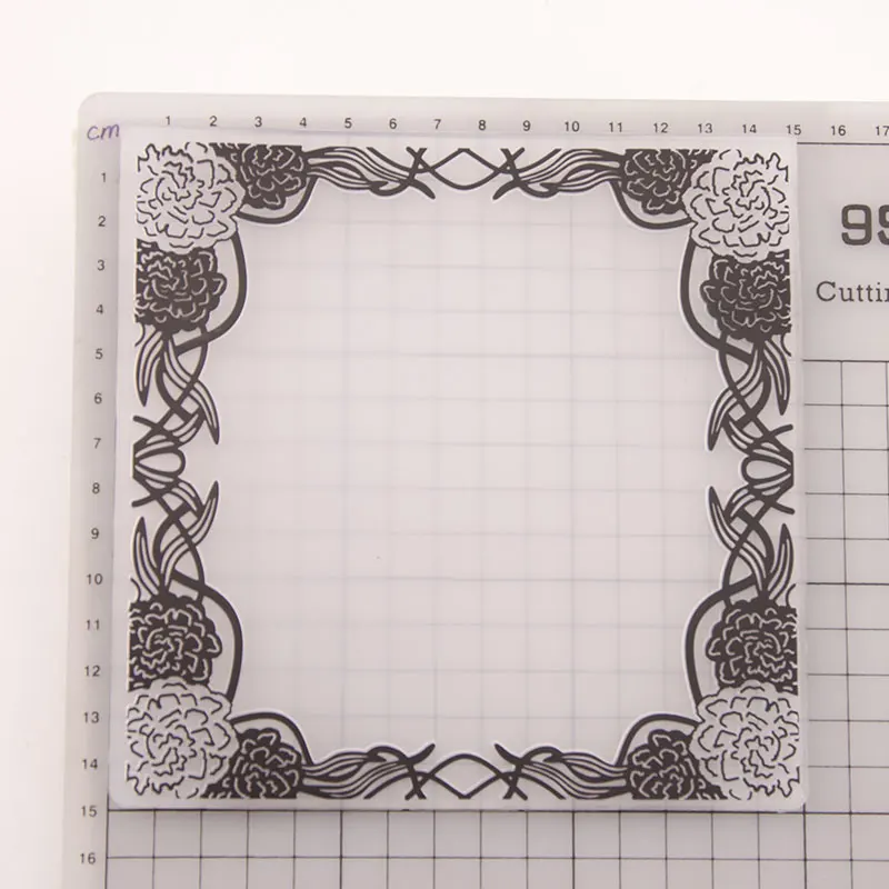 FLOWER FRAME Plastic Embossing Folder For Scrapbook Stencils DIY Photo PAPER Album Cards Making Decoration Scrapbooking Tools | Дом и сад