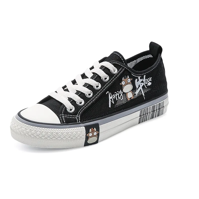 

New color net upper shoes Female black size 44 students breathable Running shoes couples Platform sneakers Man fashion shoes