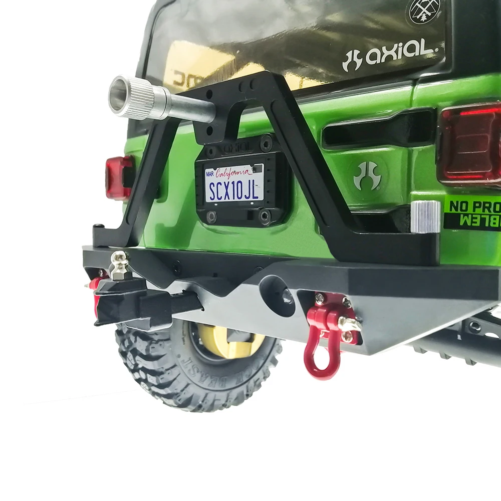 Металлический Stinger Передний Задний бампер с светодиодный лебедкой для 1/10 RC