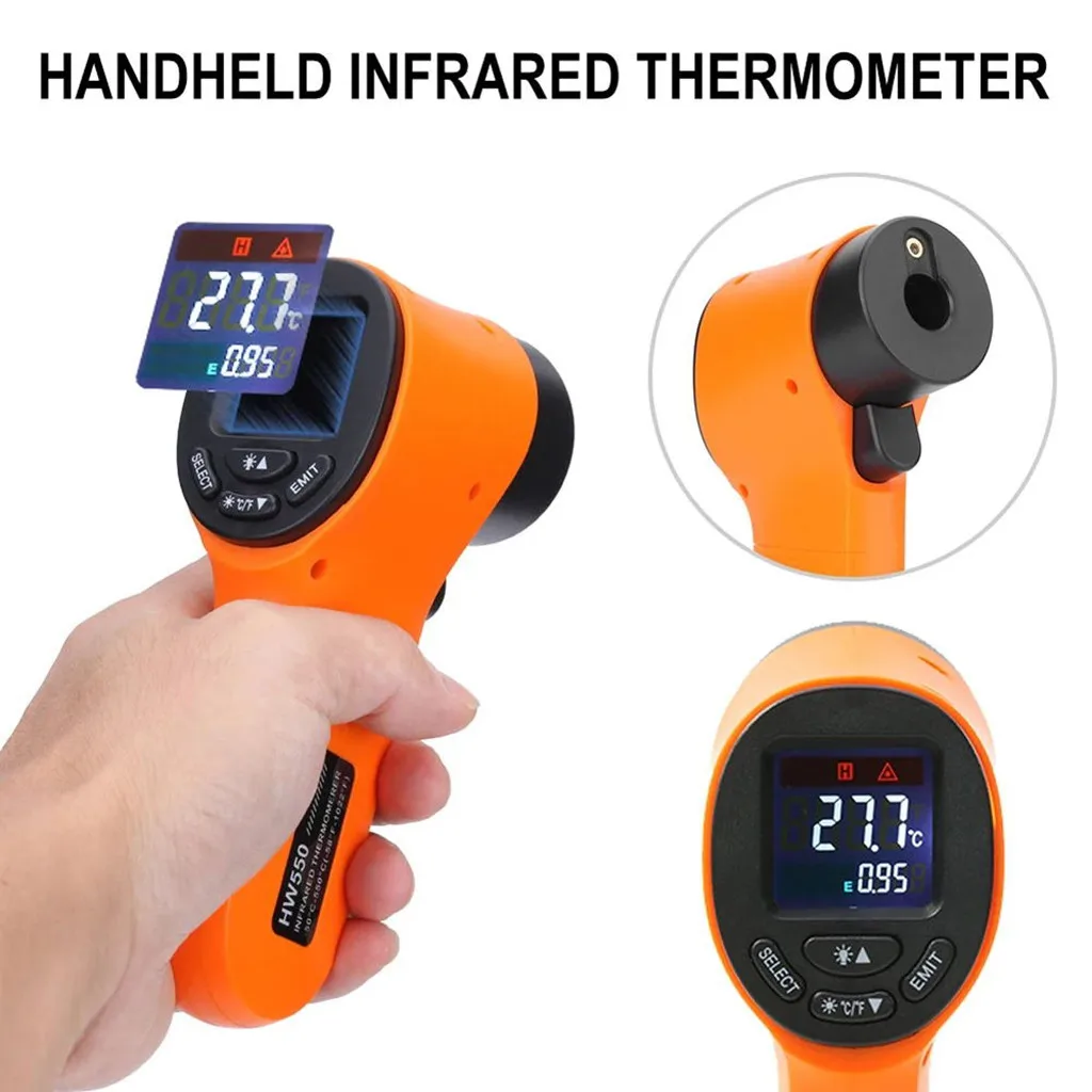 Portable Non-contact Infrared Thermometer Digital -50~550° C Children Display Sensor Temperature Tool |