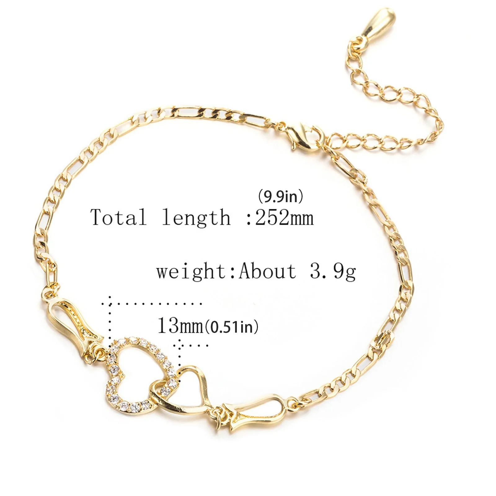 

Creative All-match Bracelets Diamond Hollow Heart-shaped Couple Bracelet Jewelry Gift Bracelets De Poignet Free shipping