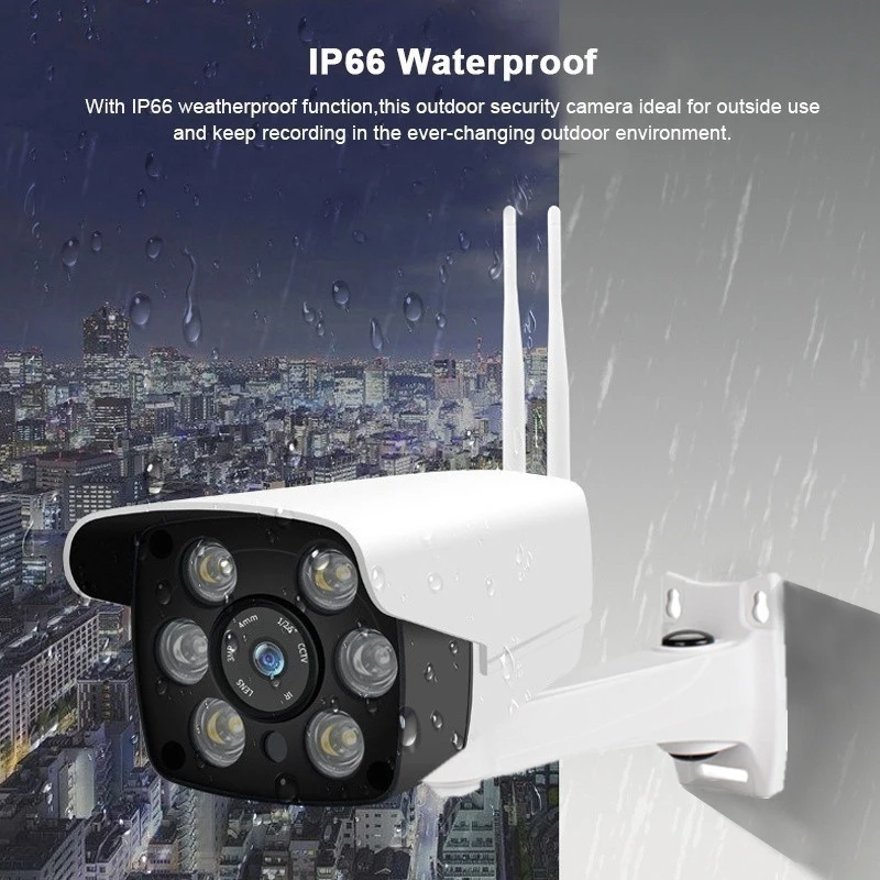 Внешняя ip камера IP66 с защитой от непогоды 720P 1080P беспроводная Wi Fi безопасности