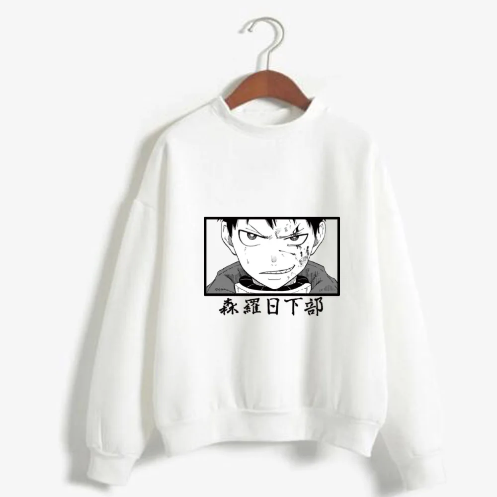 

Anime Fire Force Hoodie Fashion Round Neck Loose Casual Man Cloth