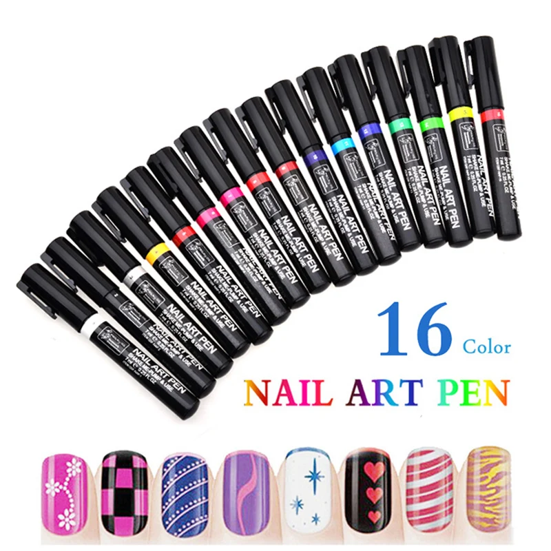 

Hot DIY One Step Nail Polish Pen for 3D Nail Art DIY Decoration Nail Art Pen for Girls Women t6