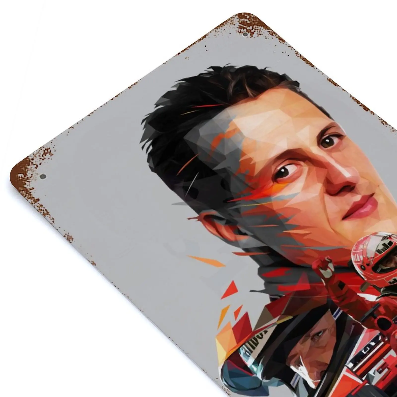 

Michael Schumacher #2 Printed Retro Metal Poster Decor Home Wall Decoration Tin Sign Plaque