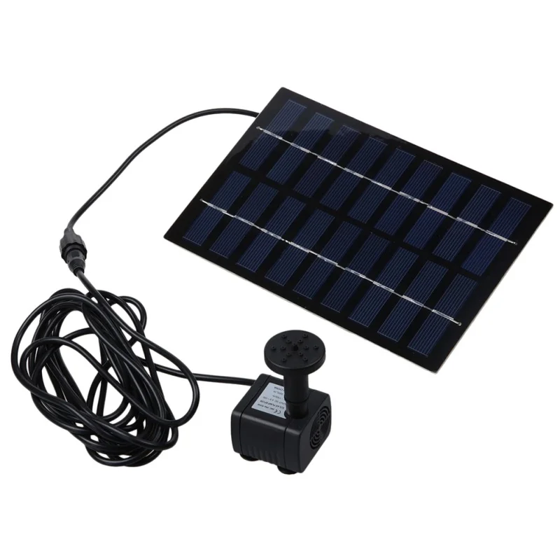 

1.8W Solar Fountain With Panel Water Pump Courtyard Garden Fish Tank Pond Bird Bathing Solar Panel Kit Outdoor Fountain