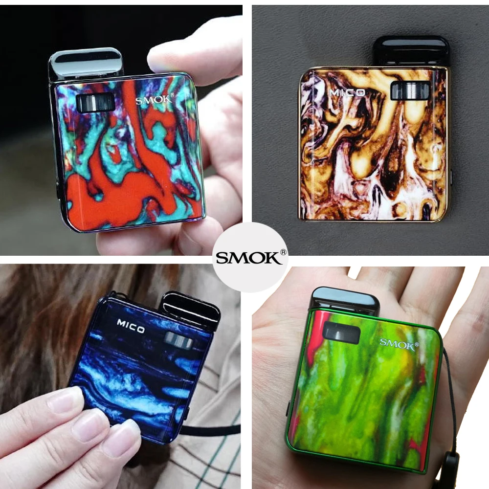 Оригинальный набор SMOK Mico 700 мАч вейп электронная сигарета с 1 7 мл Pod Форсунка