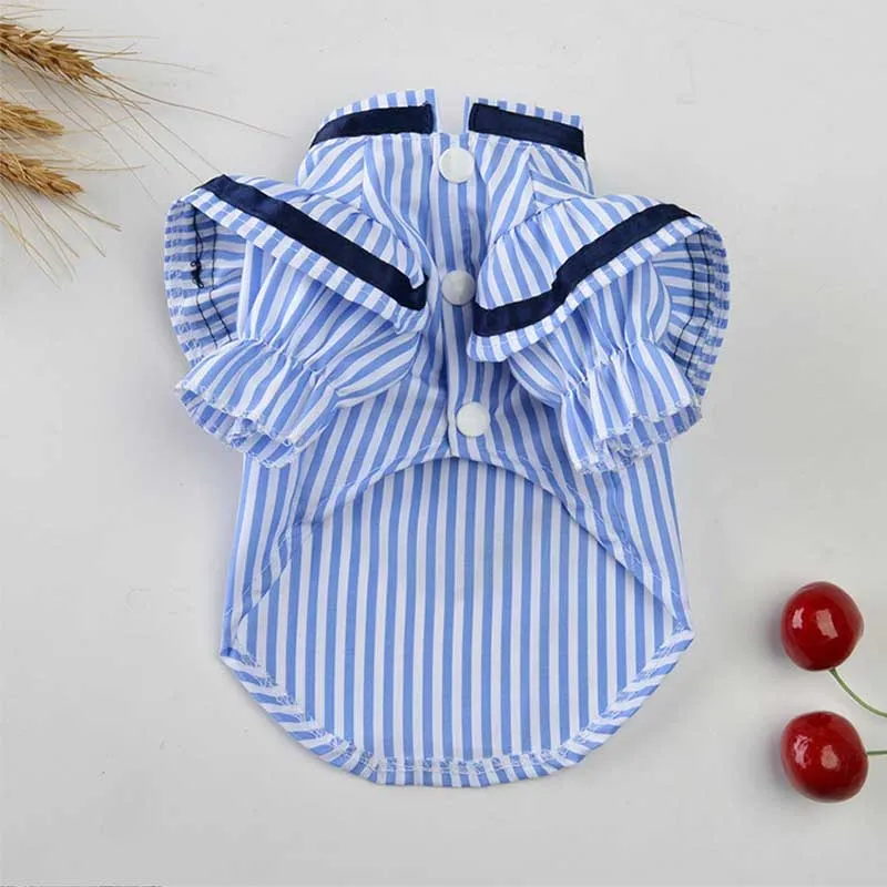 Одежда для пары собак полосатая рубашка домашних питомцев классическая одежда