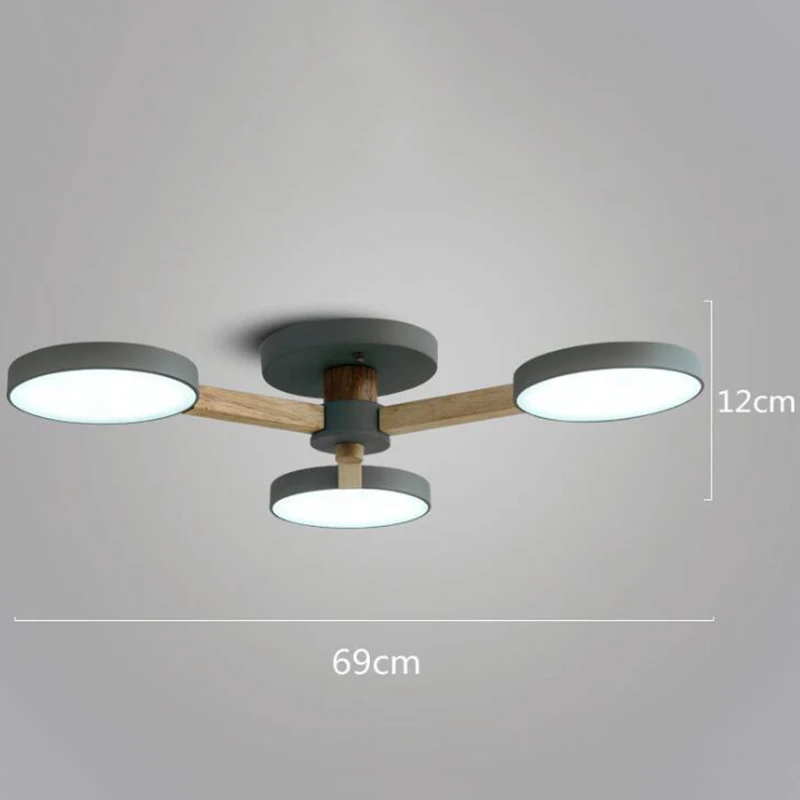 Nordic простой затемнения деревянная подставка и тормозный диск абажур 220 V