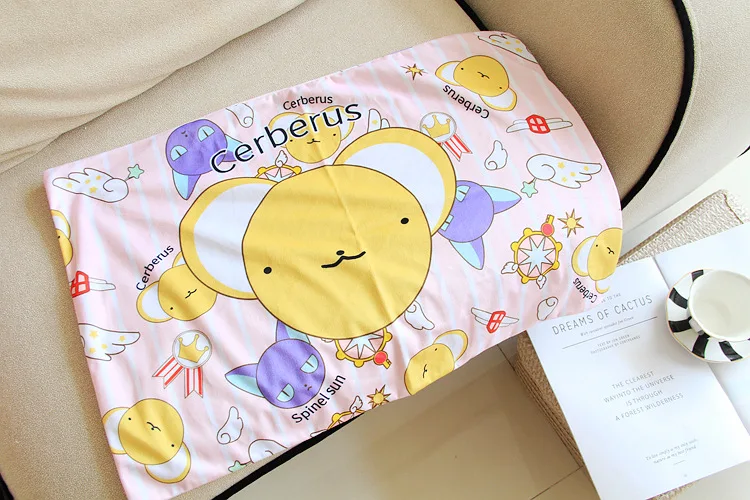 Мягкий плюшевый чехол для подушки с принтом в виде животных изображением Сакуры