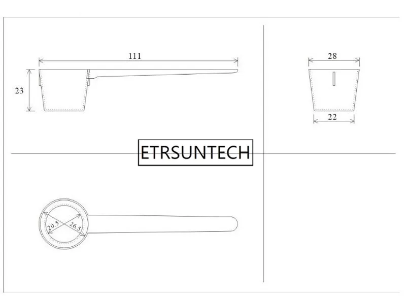 1000 шт 5 г/10 мл пластиковый мерный Совок г пищевой ПП плоская ложка для