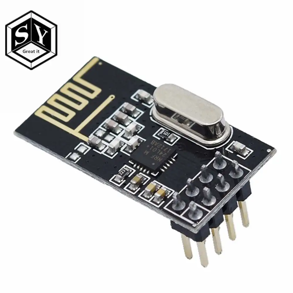 Отлично подходит для Arduino NRF24L01+ модуль беспроводной передачи данных 2,4G/NRF24L01 обновленная версия 2 Мбит/с NRF24L01 разъем Ada - Цвет: nrf24l01 DIP