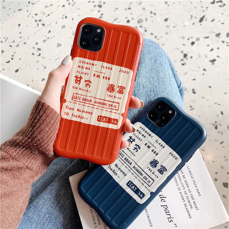 IUENUA Модный чехол с принтом билета для iphone 11 XS Max X XR iPhone 7 8 Plus сотового телефона пар |