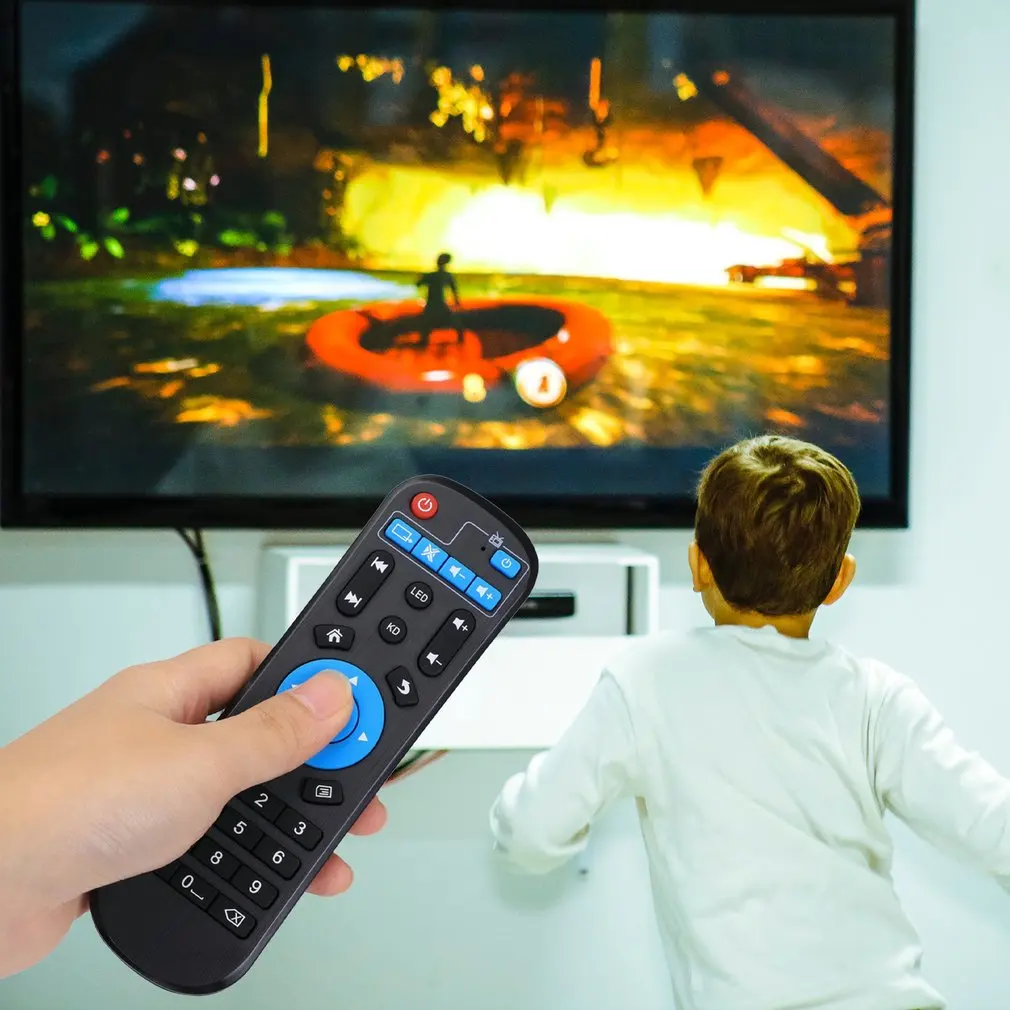 univeral tv box remote control replacement for q plus t95 maxz h96 x96 s912 android tv box media player ir learning controller free global shipping