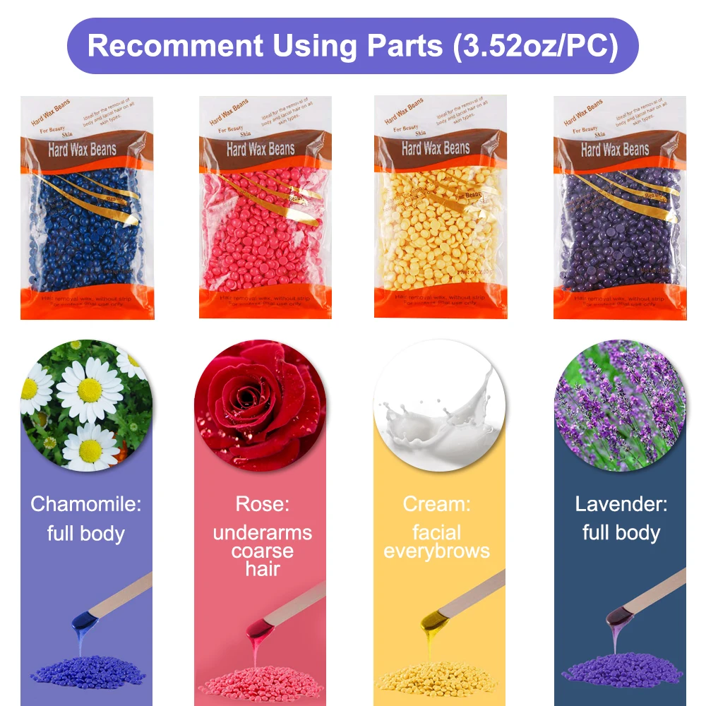 

500cc Wax Heater Hair Removal Machine Wax-melter Warmer Waxing Kit Depilation cera depilatoria Hair Remover Household