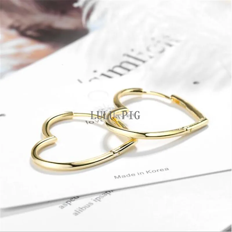 Серьги женские LULU-PIG с гладким лицом в Корейском стиле элегантные EH465 2019 - купить
