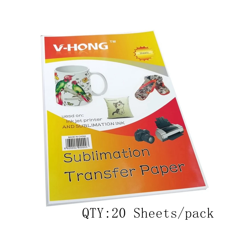 mug 20sheets 8,3x11,7 дюймов футболка Керамика не Чистый хлопок сублимационная бумага V-HONG бренд темный и цветной светильник текстиль теплопередача бумага - Цвет: mug 20sheets