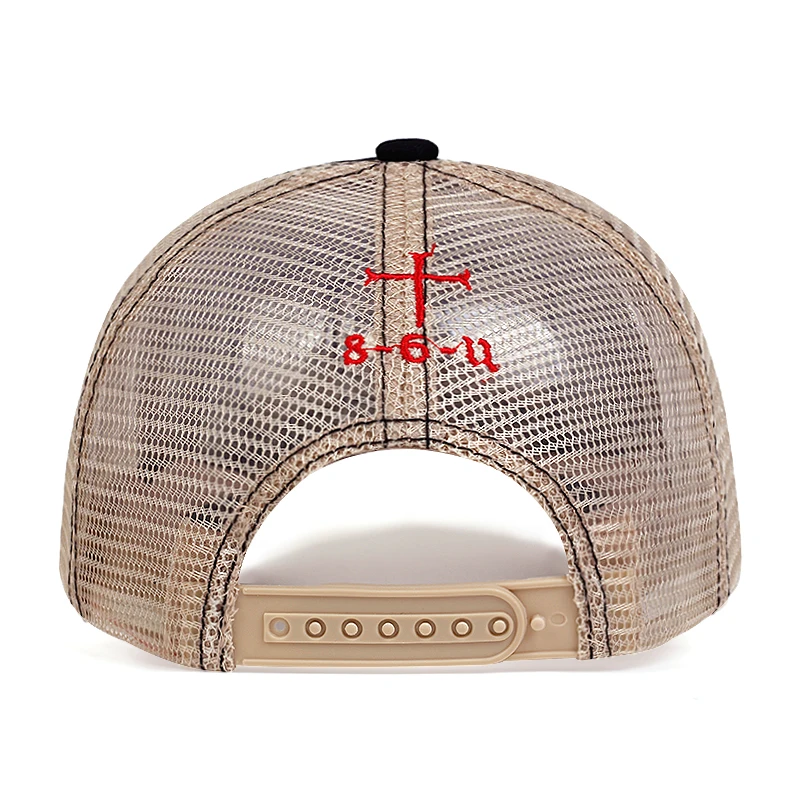 Бейсболка Templar Knight сетчатая для мужчин и женщин регулируемая хлопковая кепка от