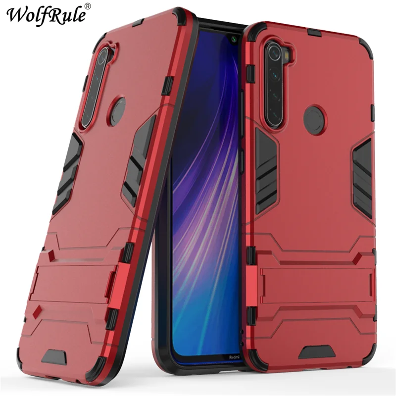 Чехлы для Redmi Note 8 мягкий силиконовый + пластиковый чехол с подставкой Xiaomi Fundas 6 3&quot