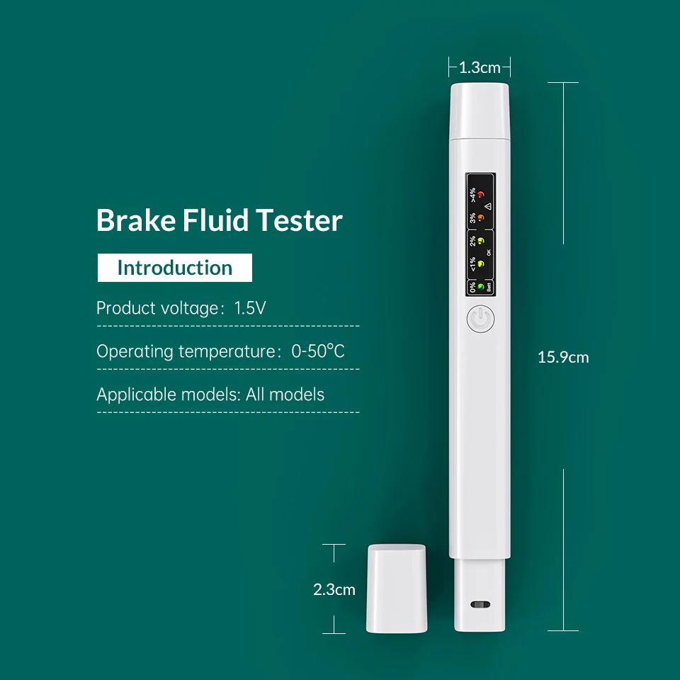 

2020 Car Brake Fluid Testing Tool With 5 LED Car Auto Vehicle Tools Diagnostic Tools Mini Brake Fluid Tester
