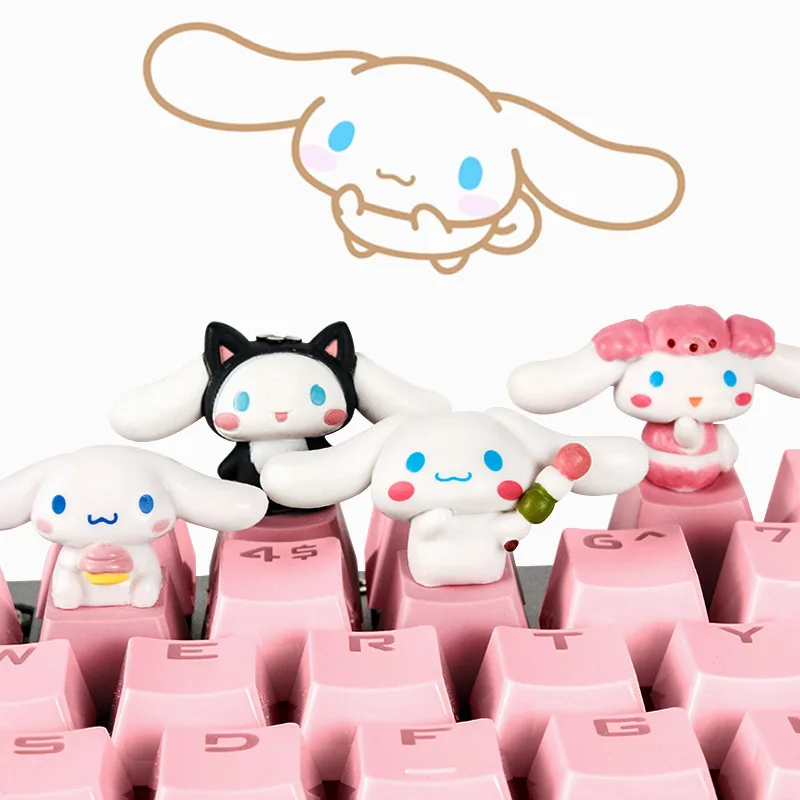 gaming accessories mechanical keyboard keycap personality design cartoon axis anim keycap for cute cinnamon dog for big ear dog free global shipping