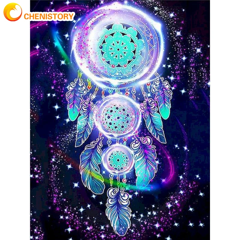 

CHENISTORY Frame DIY Painting By Numbers Landscape Picture By Numbers For Adults Acrylic Wall Art Decors Handpainted DIY Gift