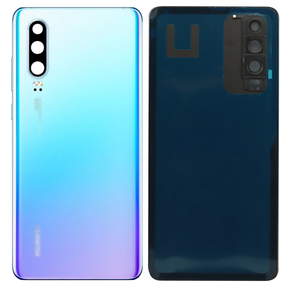 

Back Glass Rear Cover For Huawei P30 Battery Door Housing Battery back cover With Camera Glass With Logo Adhesive