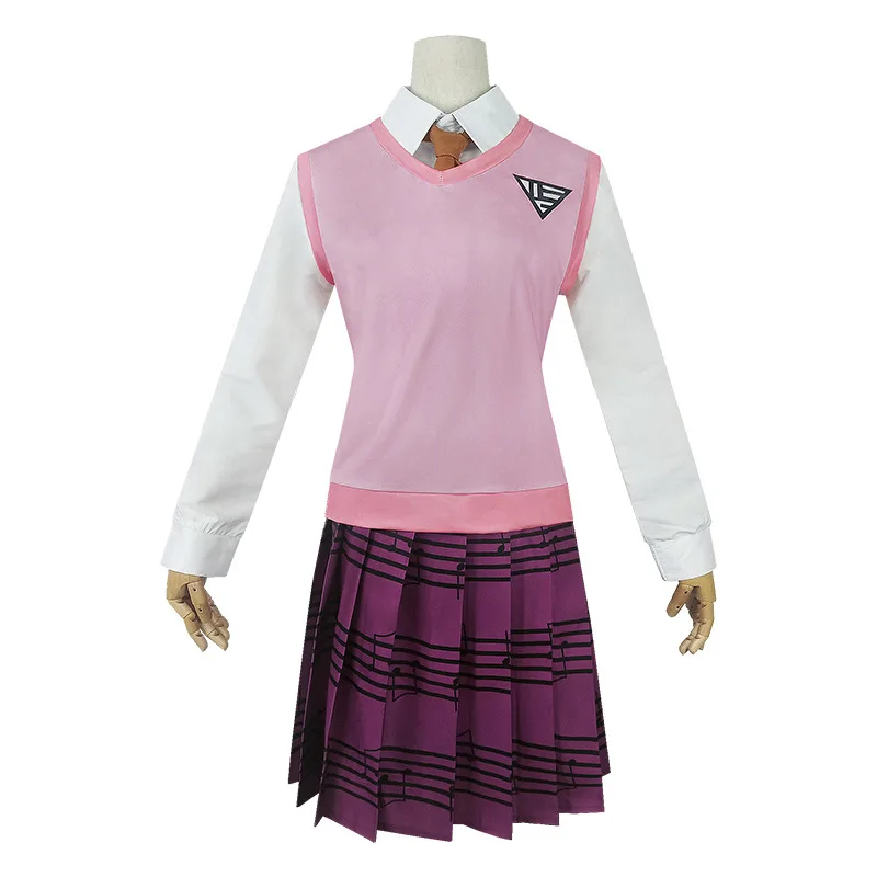Игра Danganronpa V3 Killing Harmony Akamatsu Kaede Косплей Костюм Аниме Униформа полный комплект