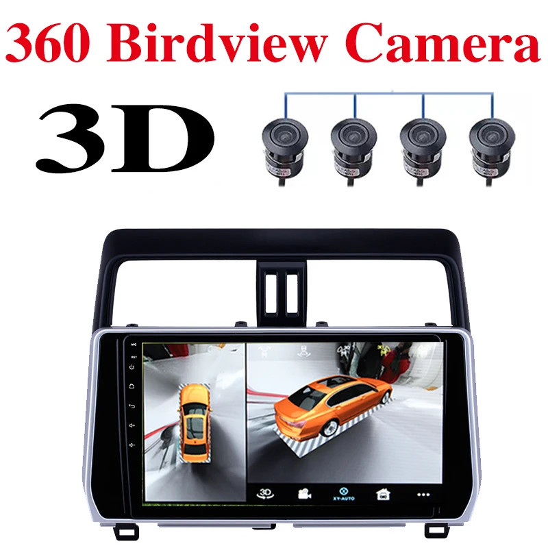 

For TOYOTA Prado LC90 95 Car Multimedia GPS Radio Navigation NAVI Player Integrated CarPlay 360 BirdView 3D