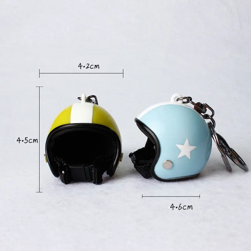 1 Buah Mode Kreatif Sepeda Motor Helm Gantungan Kunci Cincin Gantungan Kunci Gantungan Kunci Gantungan Kunci Tas Tangan Liontin Aksesori