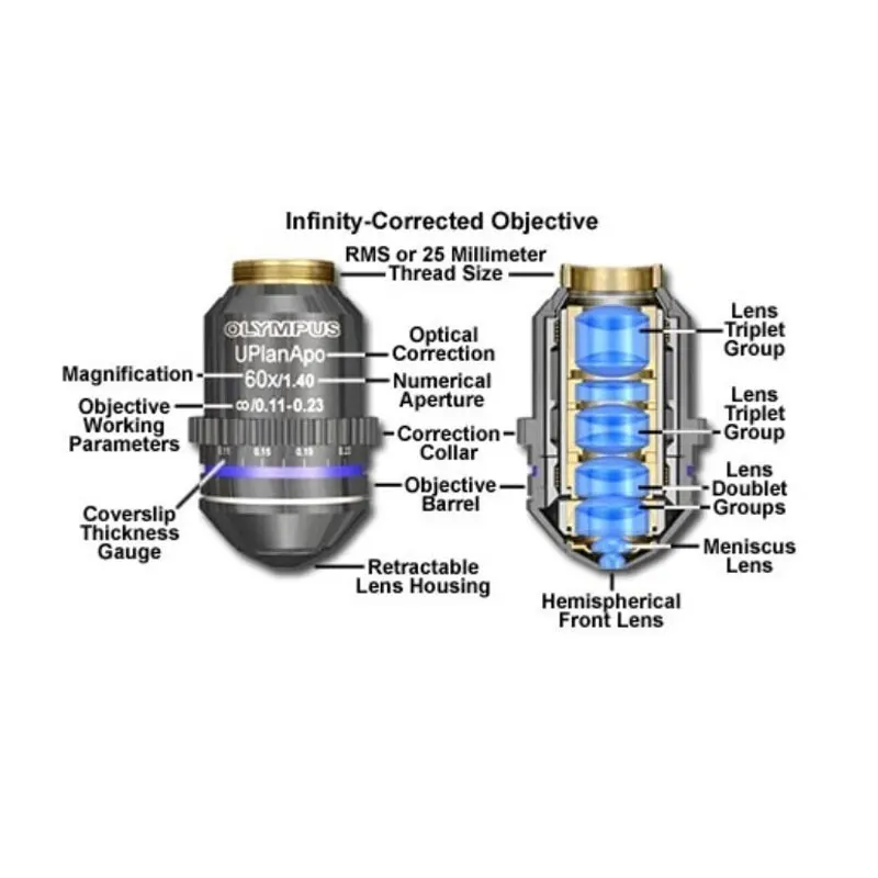 Высококачественный металлургический микроскоп объектив Infinity Plan для Nikon 10X CFI 60