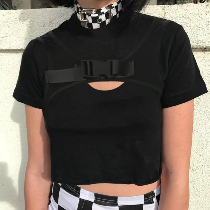 AHVIT/горячая Распродажа сексуальный женский укороченный топ короткий рукав