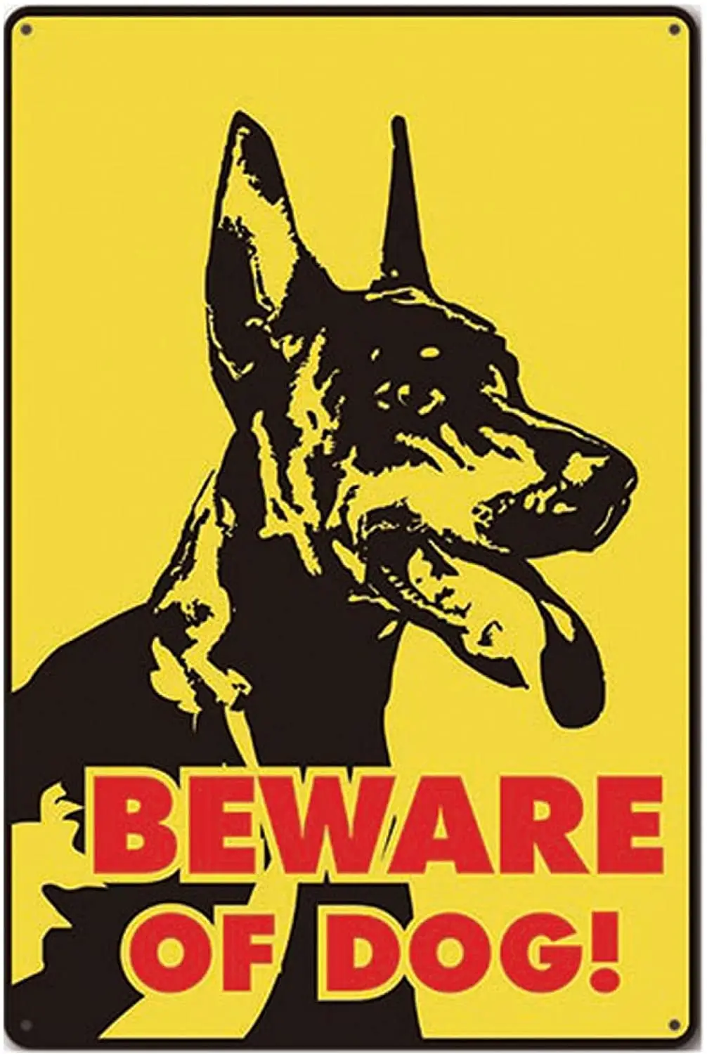 

Dog Vintage Metal Tin Signs Gate Door Poster Warning Dog Retro Wall Decoration Iron Painting 12*8 Inch
