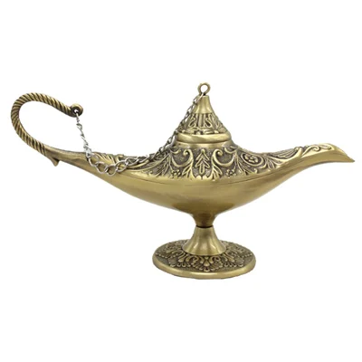 Antique bronze ERMAKOVA, 9 видов стилей, металлическая легенда, волшебный джинн, лампа, горшок, классический, благовония, горелки, джинн, желая, масляная лампа, подарок, украшение для дома, свадьбы - Цвет: Antique bronze
