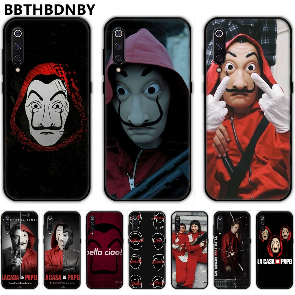 Бумажный дом мобильный телефон чехол для телесериалов деньги ограбления Xiaomi Redmi