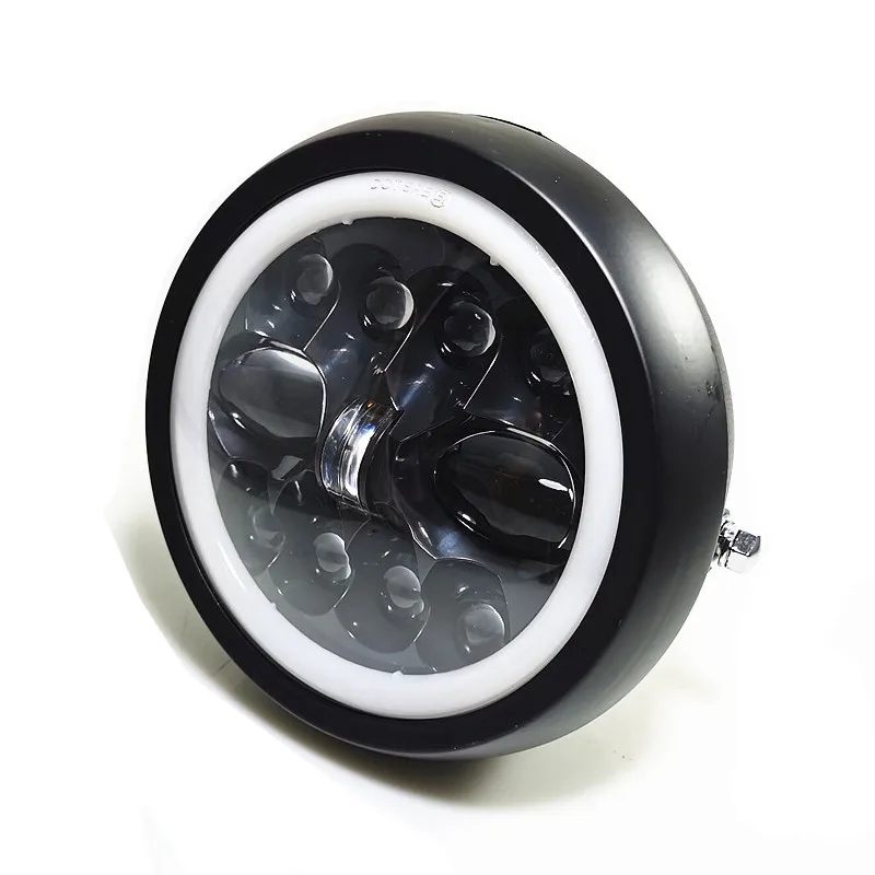 

12v Универсальный 7 ''водить мотоцикл Высокая ближнего света фар Круглый фары для Harley Honda Yamaha Kawasaki Cafe Racer