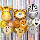 10 шт., воздушные шары в виде обезьянытиграслона