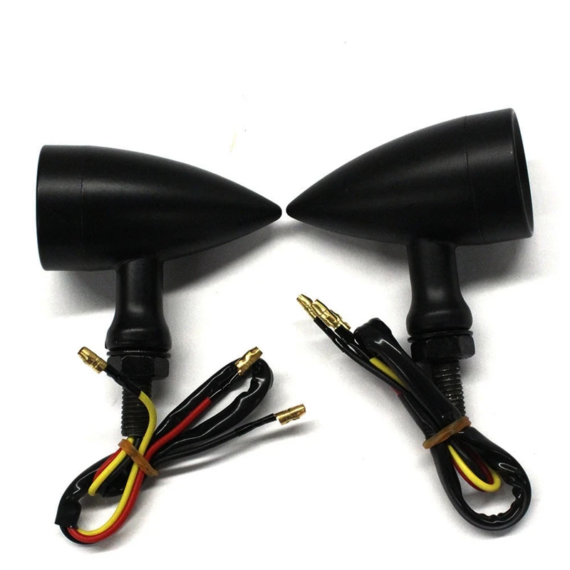 

1Pair Black Grid Motorcycle Turn Signal Light LED for Honda Yamaha