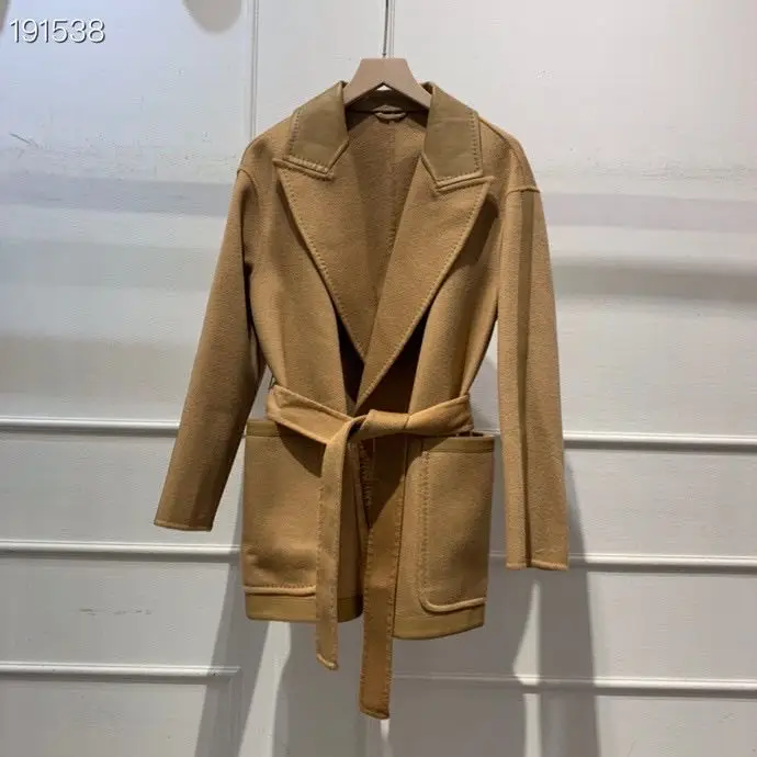

2020 New Fashion Autumn Winter Wool Trench Turn down Collar Belt Runway Luxury High Quality Female Clothes Outerwear