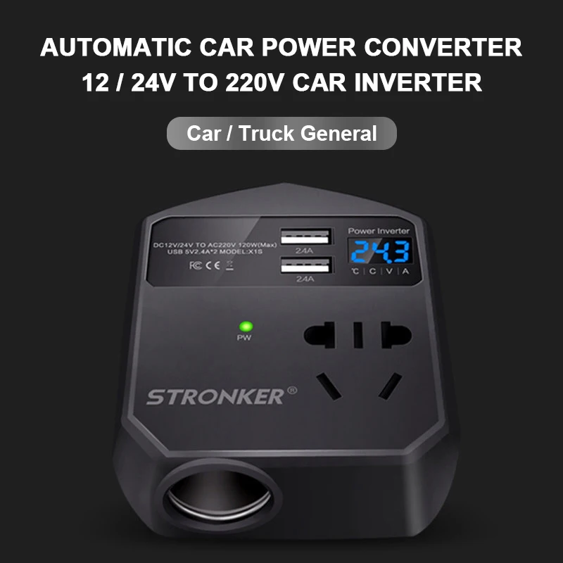 Автомобильный инвертор с 12 в пост. Тока на 24 В 120 Вт | Автомобили и мотоциклы