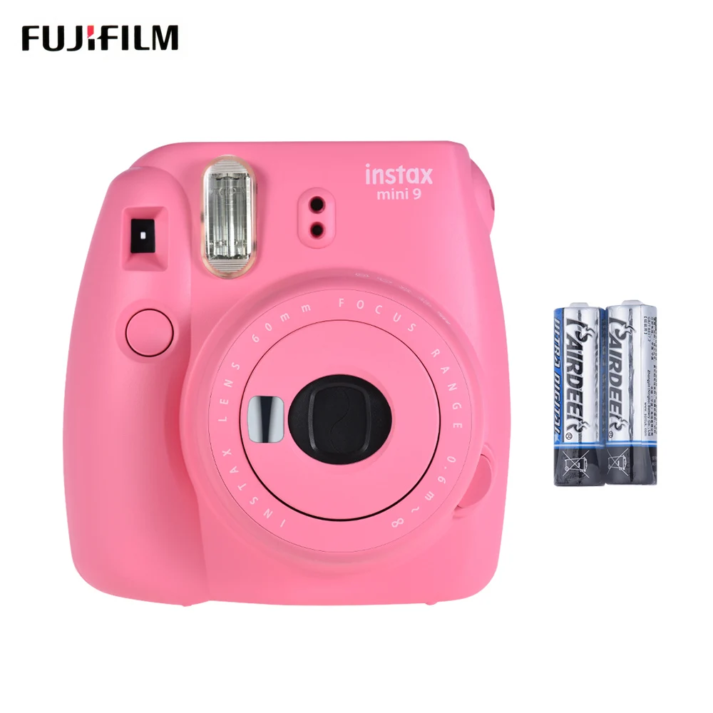 Fujifilm Instax Mini 9 мгновенная камера пленочная с зеркалом для селфи 2 шт. аккумулятор FUJI