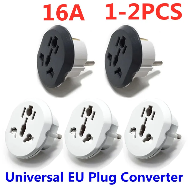 1 2 шт. адаптер для розетки европейского и американского стандарта|Электрические