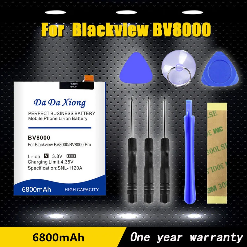 DaDaXiong 0 цикл 6800 мАч V636468P для Blackview BV8000 батарея Pro бесплатные инструменты +