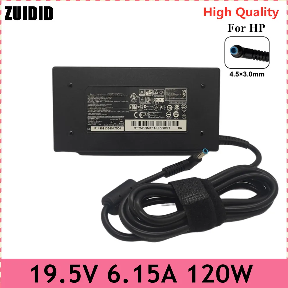 19.5V 6.15A 120W AC Laptop Charger Adapter For HP ENVY 15 17 TPN-Q173 710415-001 15-5102na 15-AX033 HSTNN-CA25 Power Supply genuine tpn ca13 19 5v 6 9a ac adapter charger tpn da11 l15534 001 135w power supply for hp pavilion bc400ur laptop adapter