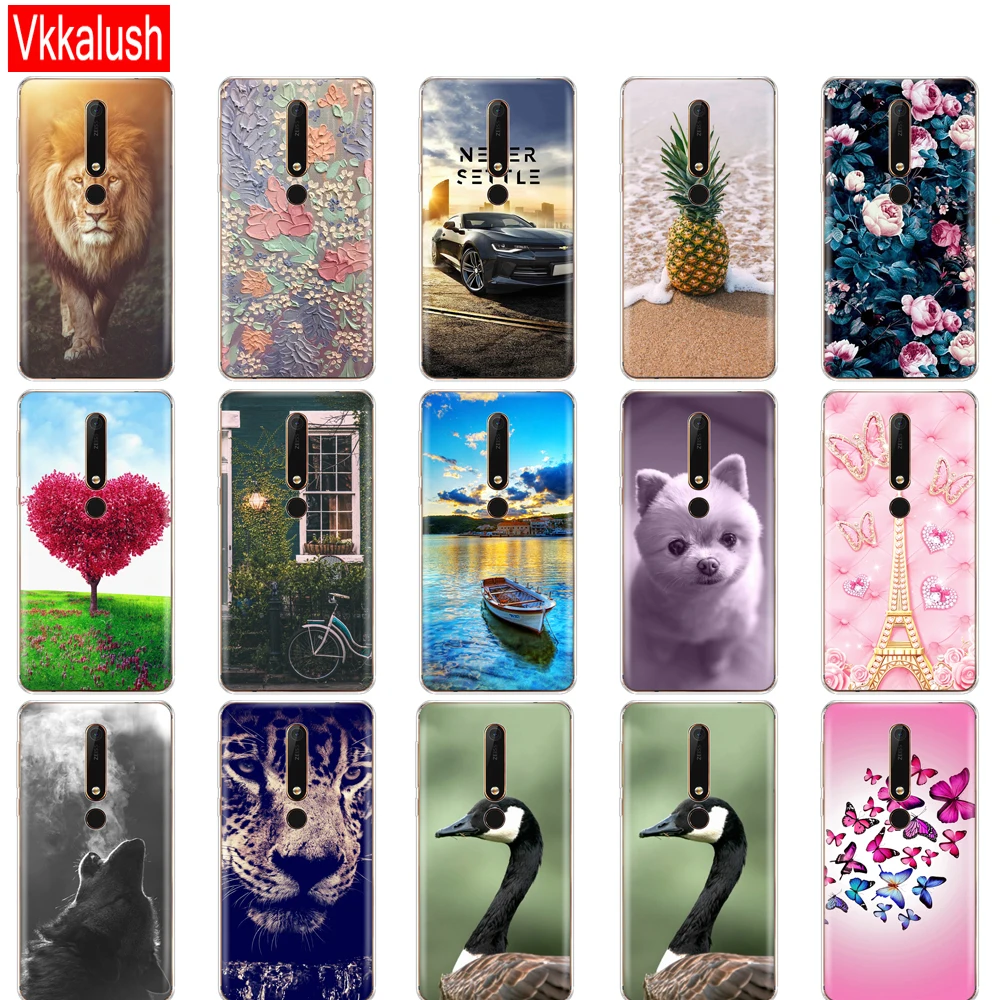 Силиконовый чехол для Nokia 6 1 7 Plus 8 9 2018 X5 X6 мягкий из ТПУ на заднюю панель телефона