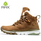 Зимние ботинки Rax для мужчин и женщин, на флисе, теплые походные ботинки, уличные спортивные кроссовки, горная обувь, снегозащитные ботинки для ходьбы