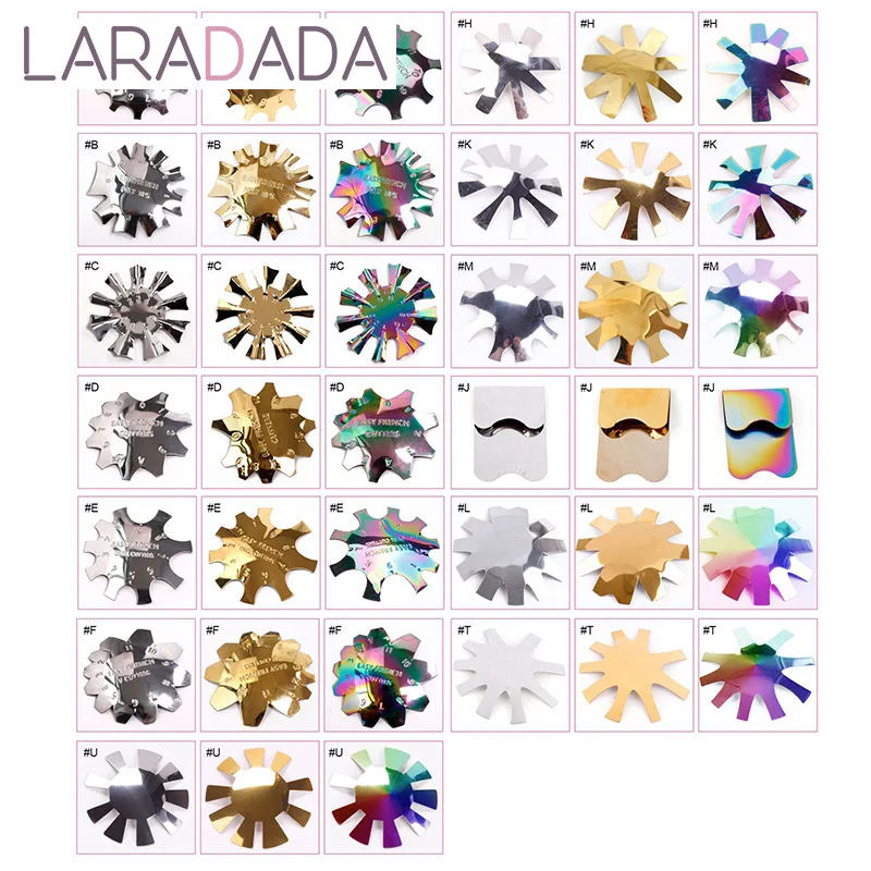 1 шт. трафарет для маникюра с эффектом миндаля