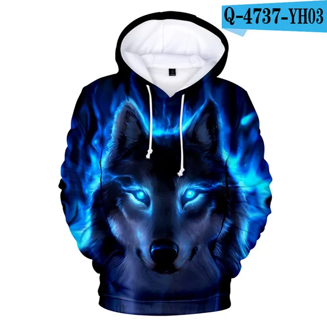 

Popular Wolf Sweatshirts Skull hoodie High Quality Design Hoodies Men's Brand Boy's Hoodie Autumn Winter Clothing Boy/girl Tops