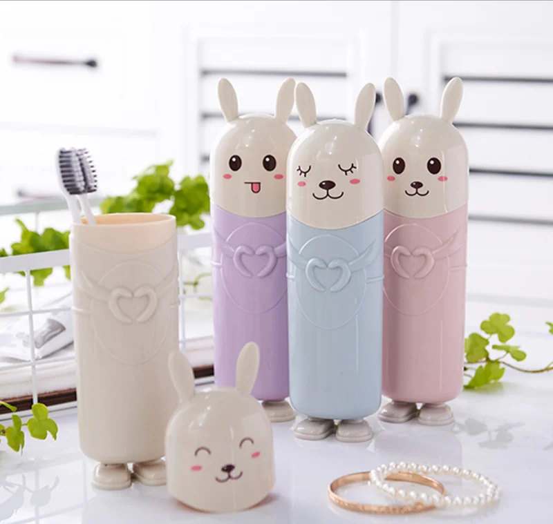 1 шт. Портативный электрическая зубная щетка Коробка для хранения Мультфильм