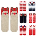 1 пара рождественских чулок, рождественские носки 2021, Рождественское украшение для дома, подарок на Новый год